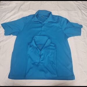 Core men's size 2X lot of 2 blue polo shirts #P5